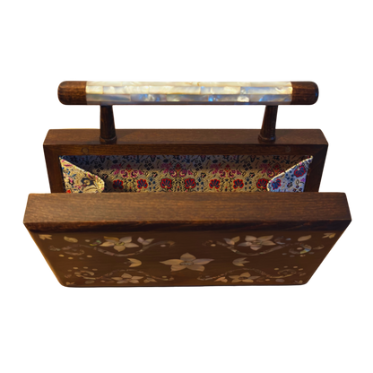 Sham – Luksusowa Torebka Damasceńska z Kwiatową Masą Perłową i Brokatową Podszewką