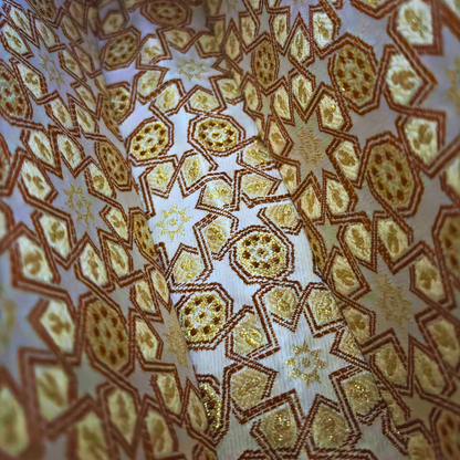 Falak – Luxury Damascene Clutch with Mother of Pearl & Brocade Interior