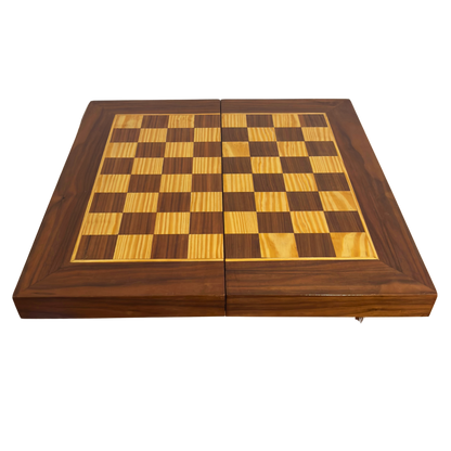 Handcrafted Damascene Chess & Backgammon Table by Gaby Al Dayeh – Classic Mosaic Design