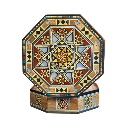 Petite Damascene Mosaic Box – Mother of Pearl & Velvet